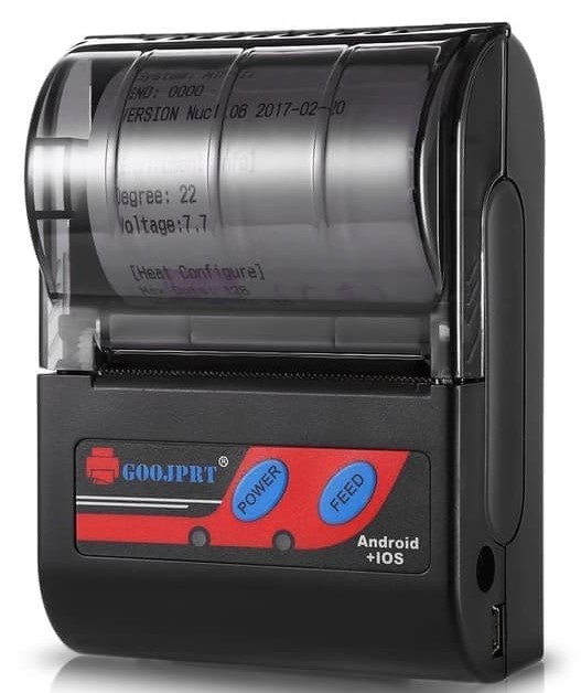 GOOJPRT POS Bluetooth Thermal Receipt Printer 58mm - MTP-II (Untuk Android)